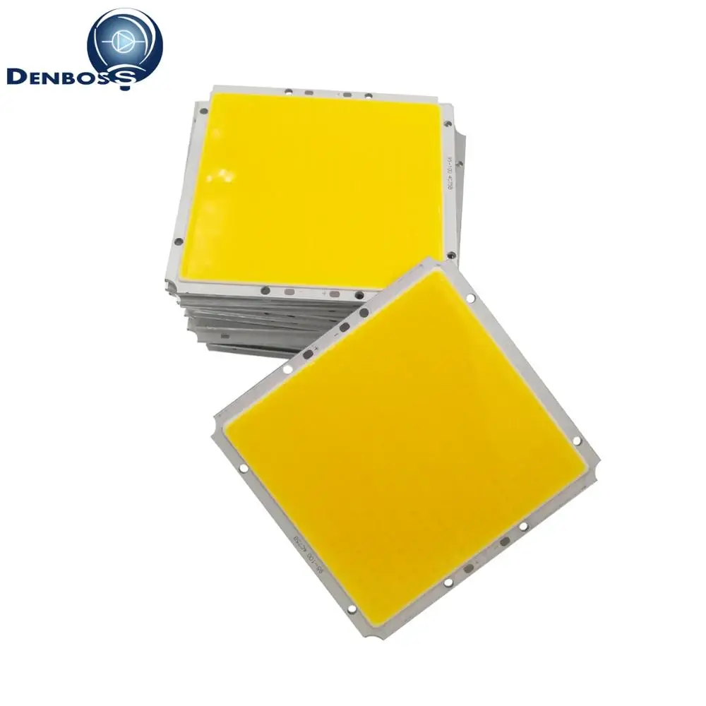 

big promotion 10pcs 100mm 95mm 50W 12V DC Square LED COB Strip White Warm White LED FLIP Chip For auto Light COB led Strip lamp