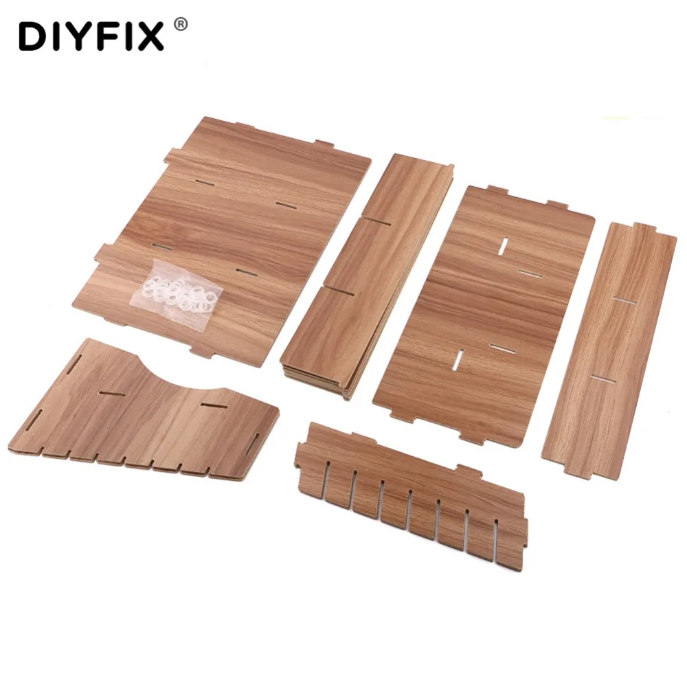 diyfix mobile phone repair tools box wooden storage box cellphone motherboard lcd screen storage box ferramentas accessories free global shipping