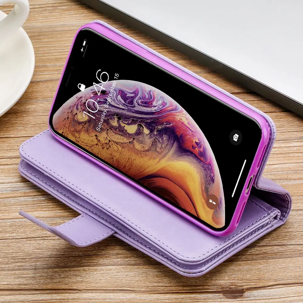 L-FADNUT телефон сумка на молнии чехол-портмоне с откидной крышкой чехол для iPhone 7 Plus 8 6 S 6 противоударный карты держатель, кожаный чехол для iPhone Xr X Xs Max
