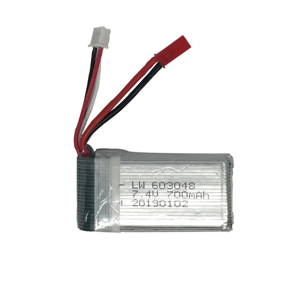 Аккумулятор Lipo для MJXRC X600 F46 X601H JXD391V 7 4 В 700 мАч 2S литий полимерный аккумулятор с
