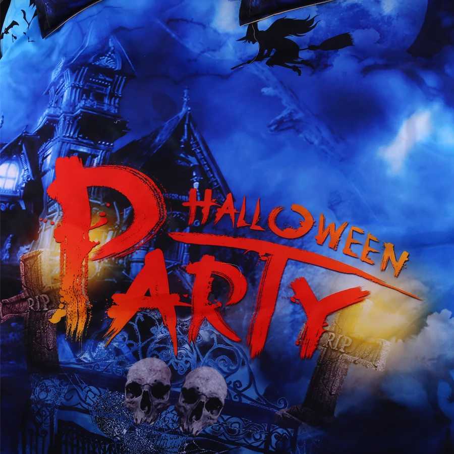 Happy Halloween озорной черный белый цвет Тыква Постельное белье дети/Обувь для