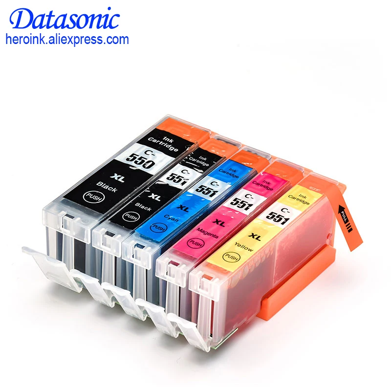 

25 XL Ink Cartridges For PGI550 CLI551 Canon Pixma iP7250 MG5450 MG6350 MX925 MG6450 IP8750 IX6850 MX725 MG5550 MG5650 XL