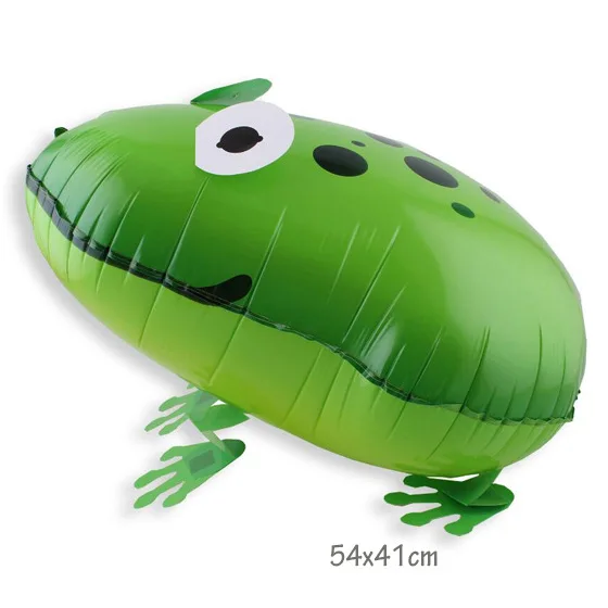 frog Смешивает ходячие гелиевые шары в форме животных милый кот собака панда динозавр Тигр домашние воздушные шарики для день рождения вечерние украшения Дети и взрослые - Цвет: frog
