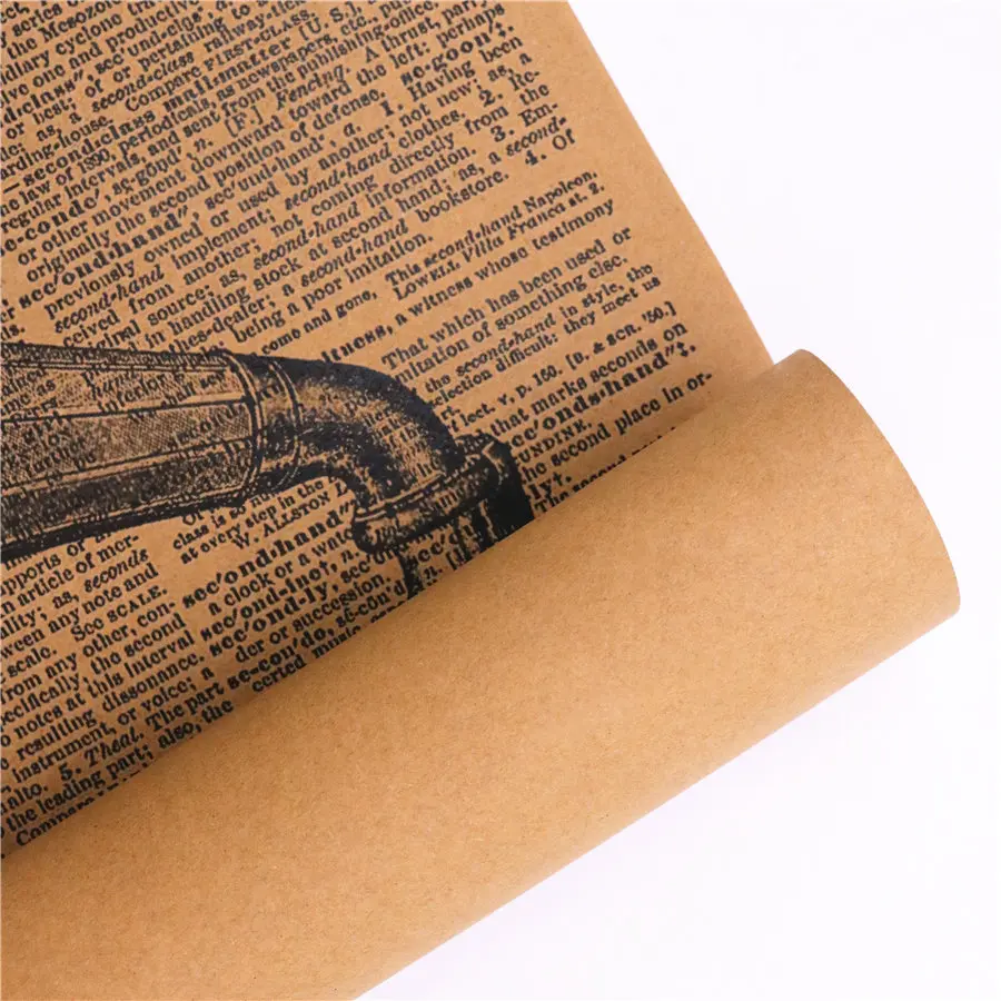 

Newspaper decoration phonograph Vintage Kraft Paper Poster Retro Bar Pub Cafe Wall Sticker Home Decoration 45.5x31.5cm