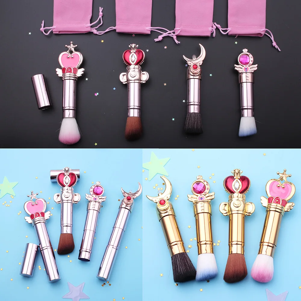 Кисть для румян в стиле аниме морячок Профессиональная макияжа Большая мягкая