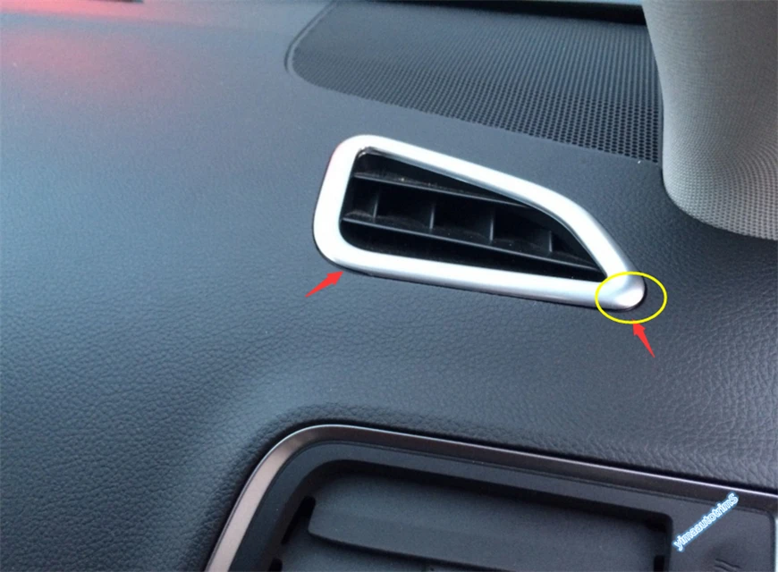 

Lapetus Car Styling Air Conditioning Outlet Vent Frame Cover Trim 4 Pcs / Set Fit For Subaru Outback 2015 2016 ABS