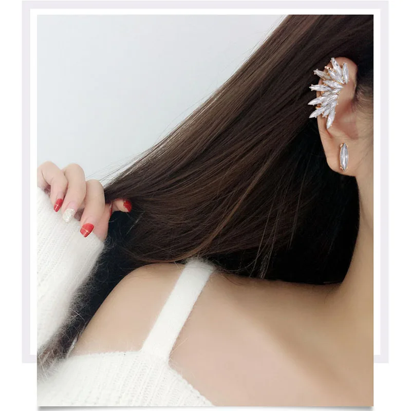 Крутой хрустальный горный хрусталь маркиза эльф универальные серьги шпильки