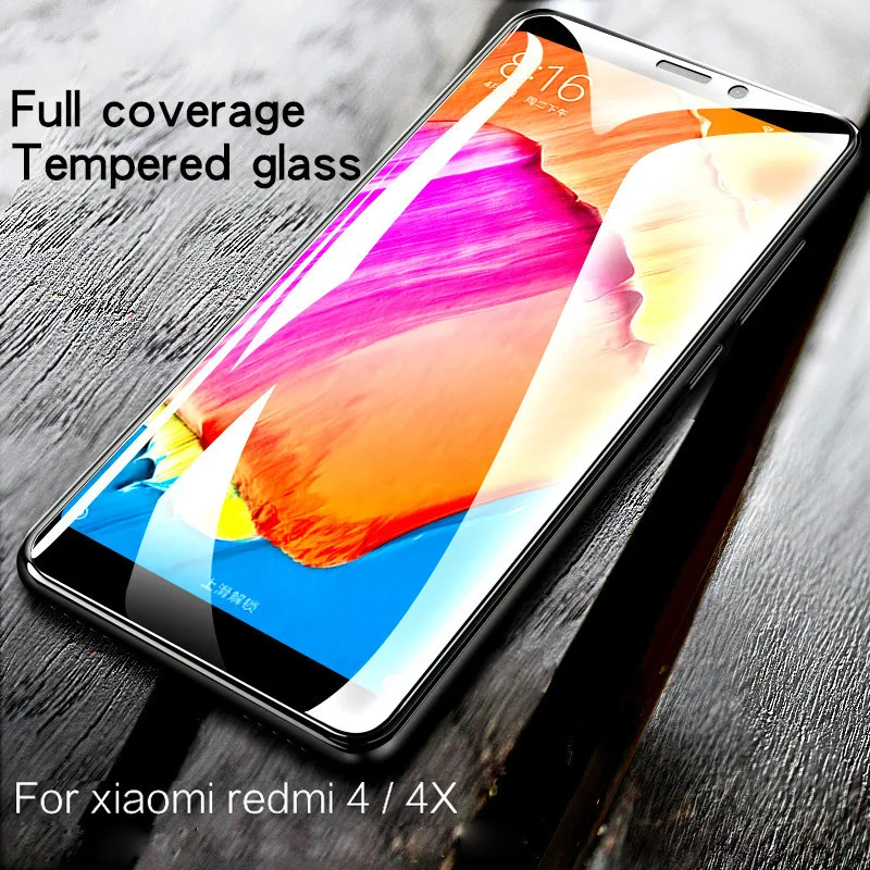 Для Xiaomi Redmi 4X закаленное стекло с изогнутыми краями 9H HD защитная пленка для экрана