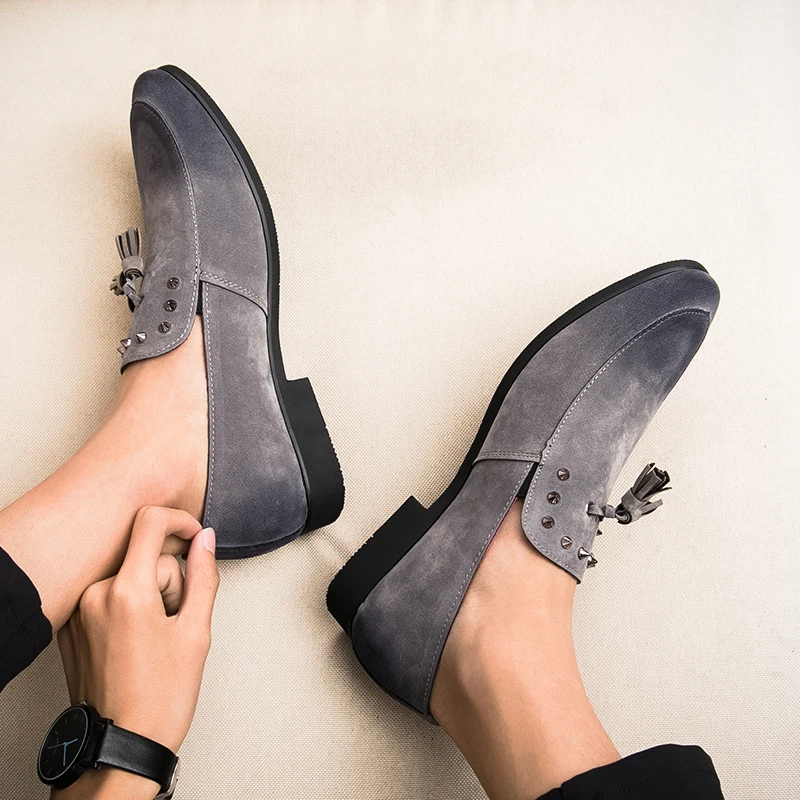 Мужская обувь мужские уличные лоферы искусственная кожа мужская слипоны на