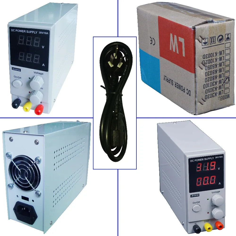 LW 3010D 30V 10A Мини цифровой Регулируемый источник питания импульсный источник питания постоянного тока лабораторный 220V 110V EU/AU/US вилка lw3010d