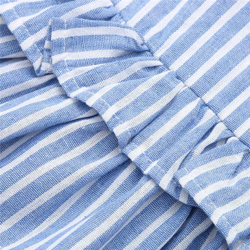 Летний костюм для девочек новинка 2019 года малышей детей маленьких полосатый топ