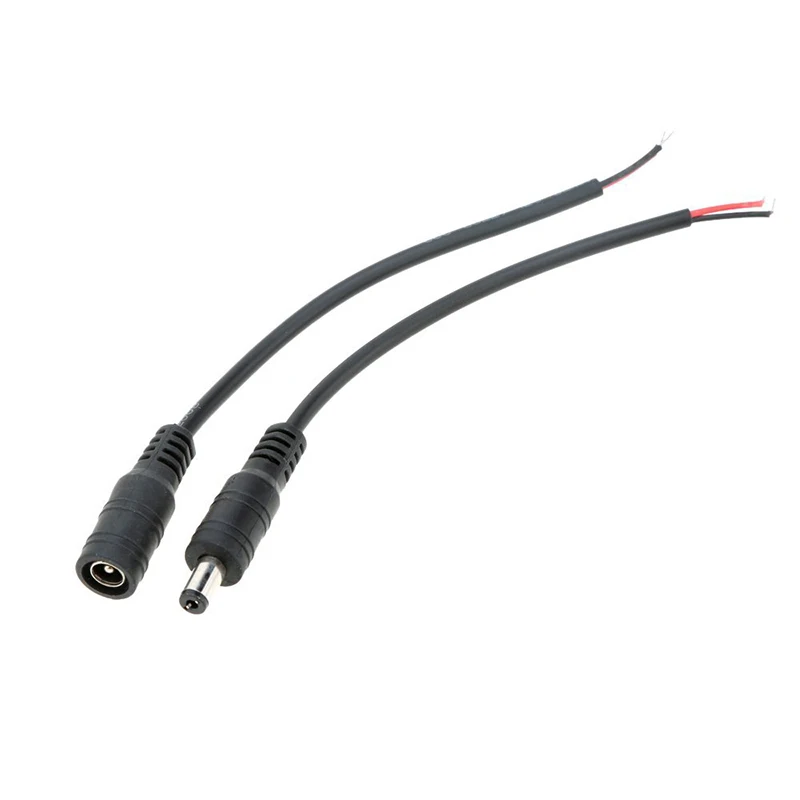 2 1x5 5 мм пар женский + мужской DC разъем питания 16 см кабель led для подключения к