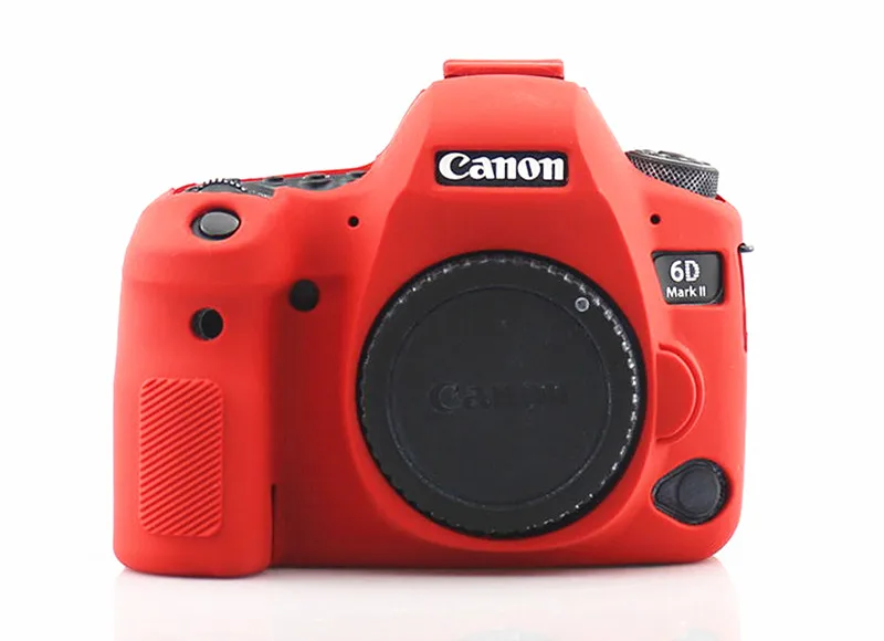 Силиконовый кожаный чехол для брони защитный Canon EOS 6D Mark II 2 6D2 6DII DSLR только