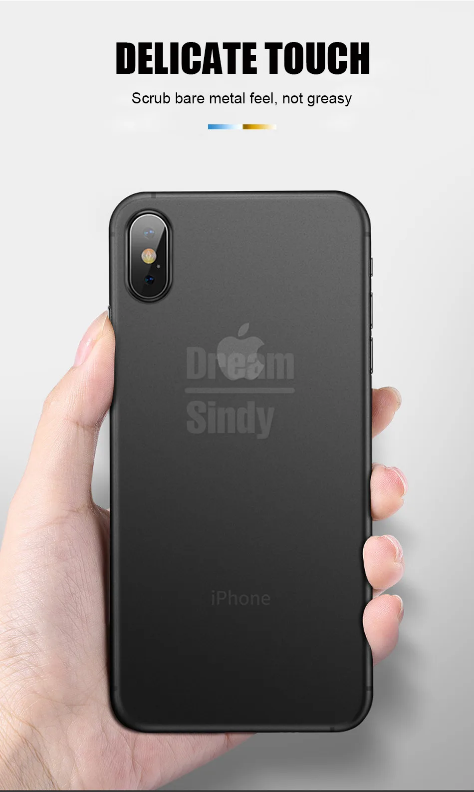 Ультратонкий матовый чехол 0,26 мм для айфон IPhone 7 8 6 6s XR XS Max X чехол для IPhone XS XR X 6 7 8 Plus противоударный Cas