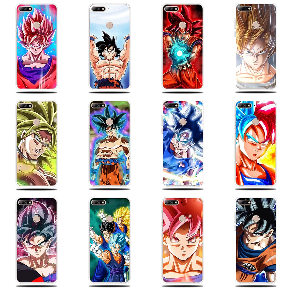 Dragon Ball Z по образцу силиконовая чехол для телефона защитный Couqe huawei Y5 Y6 ii крышка Y7