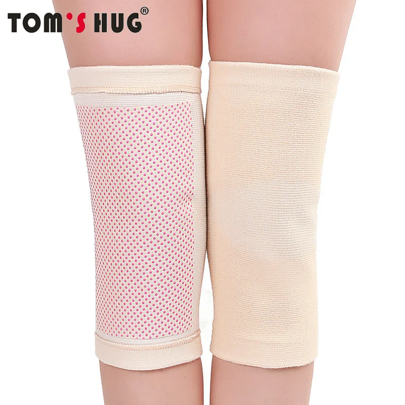 

Tom's Hug Tourmaline Self Heating Knee Support Pads 1 Pair Knee Brace Warm for Arthritis Joint Pain Relief and Injury Recovery