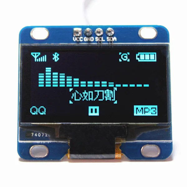 

Внутренние дисплей 1.3 дюймов I2C IIC OLED модуль Синий 12864/3.3 В-5 В для Arduino 51 MSP420 STIM32 SCR (HTDS-BI13N)