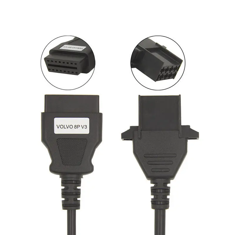 8 Pin кабель для Volvo большегрузный автомобиль Diagosis разъем OBD OBD2 тележки