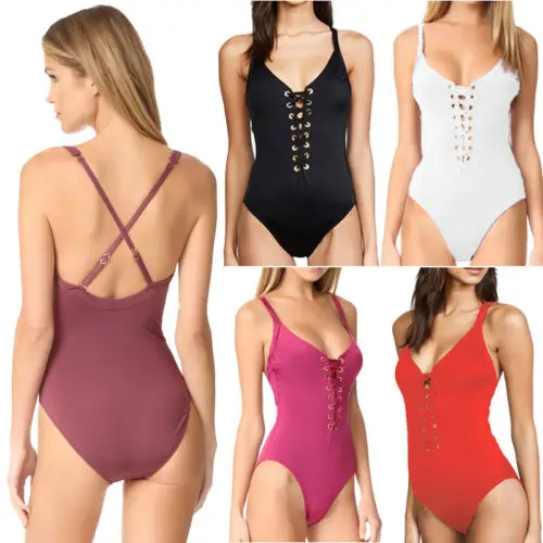 Цельный женский бандажный купальник с чашками пуш ап|suit swim|swimwear swimmingsuit up |