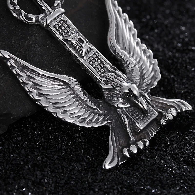 Орел Цепочки и ожерелья Для мужчин драгоценности Государственный t серебристого