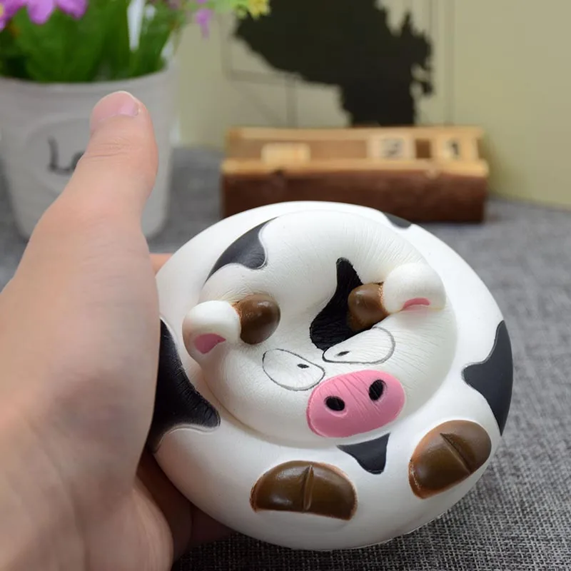 

1Pcs Hot Creative Dairy Cow Vent Toy PU Children Slow Rebound Toys New