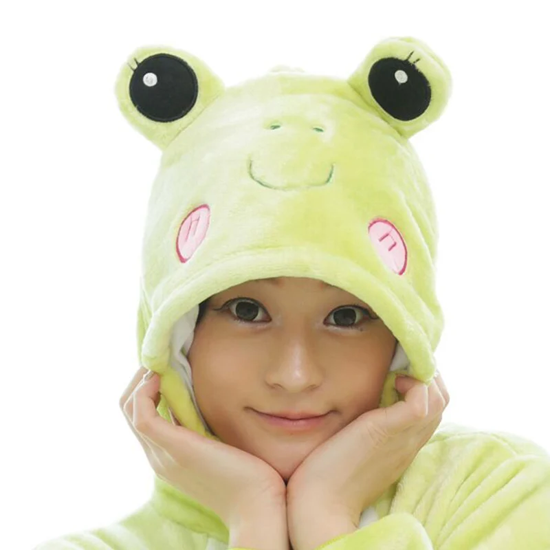 Adult Green Frog Animal Kigurumi Onepiece Women Men Party Anime Cosplay Onesies Costumes Soft Funny Cartoon Pajamas For Girl Boy
