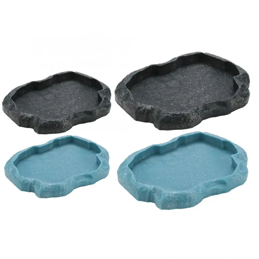 Чаша из смолы прочная чаша Кормушка для приготовления пищи и воды в виде рептилий