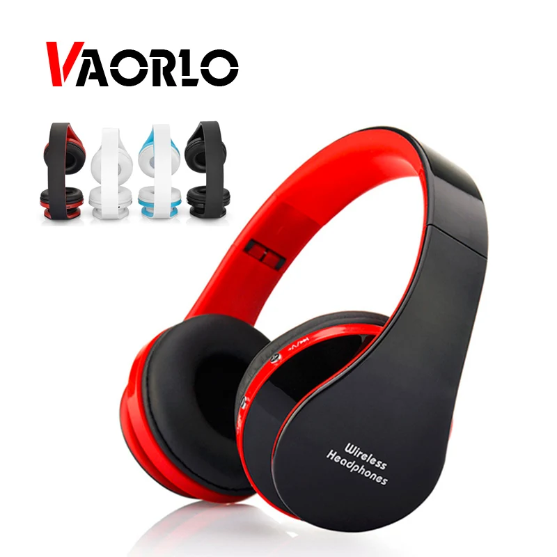 VAORLO беспроводные наушники спортивные Bluetooth складные с микрофоном для компьютера