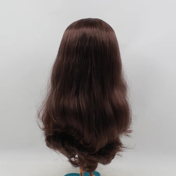 Кукла b8 Nude Blyth темно-коричневые волосы Заводская кукла из черной кожи модная