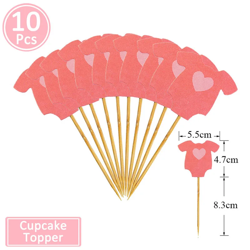 10pcs rose clothes Lincaier/10 шт.; детская одежда для мальчиков и девочек; топперы для кексов; украшения для дня рождения; Детские сувениры; принадлежности для детского душа - Цвет: 10pcs rose clothes