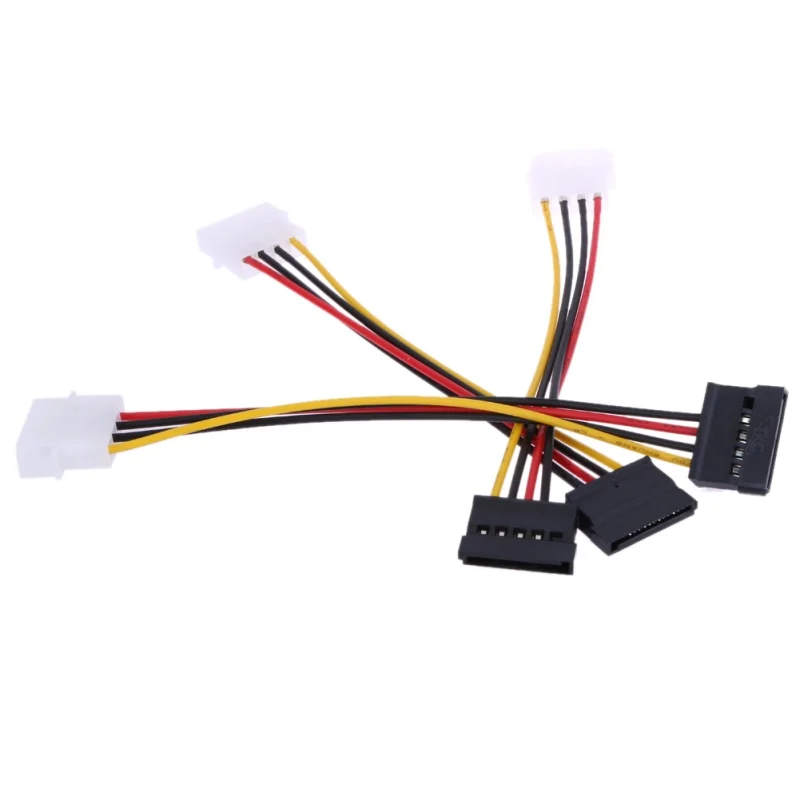 Wholesale 3 IDE to Serial ATA SATA Hard Drive Power Adapter Cable Extenders NI5L | Электроника
