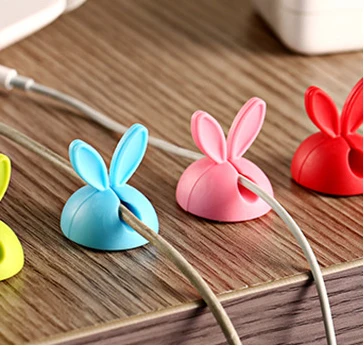 

Rabbit ears data line fixed device silica gel cable winder desktop viscose electrical wire winding device wholesale ODF005