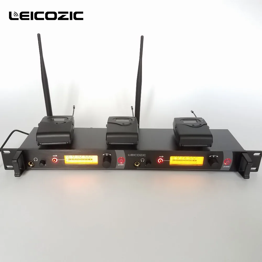 Leicozic SR2050 IEM профессиональные UHF беспроводные наушники в ухо монитор система 3 шт.