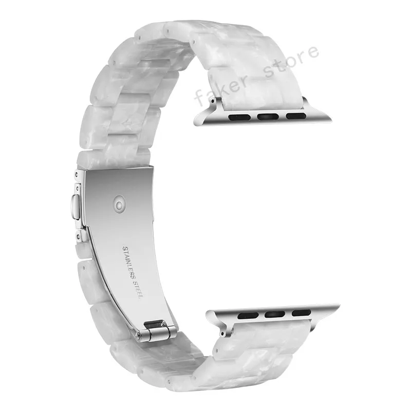 Смола ремешок для apple watch серии 4/3/2/1 размеров 44, 40, 42 мм, 38 мм, браслет для iwatch ремень на запястье часы аксессуары ремешок для часов с нугой и орехами