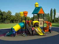 cetuvsgs kid small playground fun land castlechildren multi function combination slide for parkschoolcommunity ylw 1730