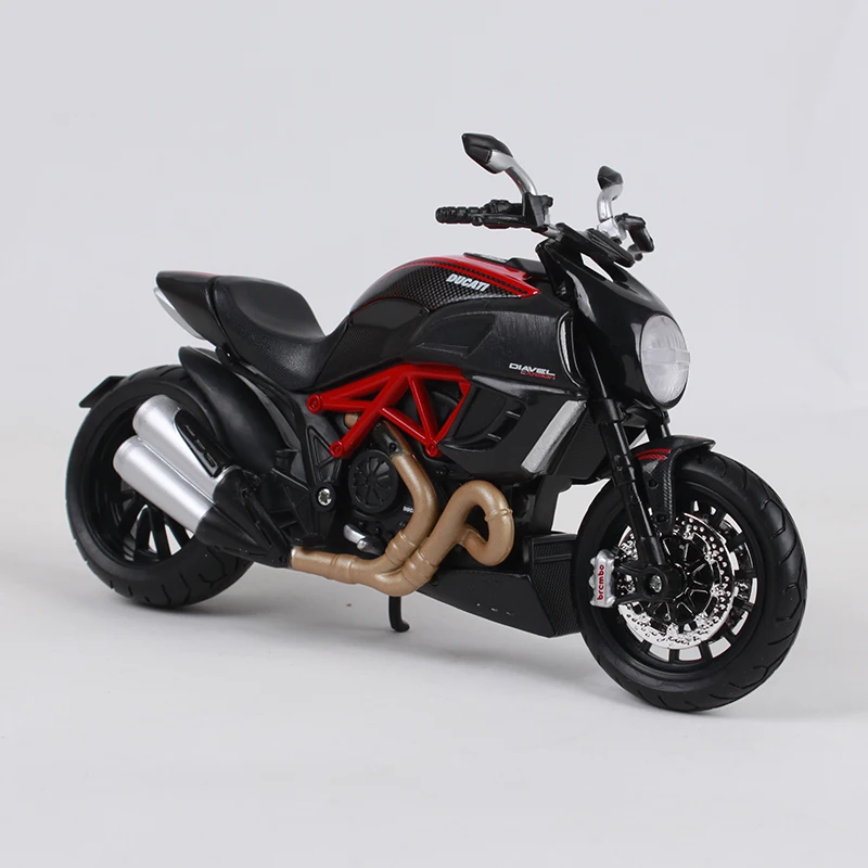 Maisto 1:12 ducati diavel углеродистая черная мотоциклетная литая под давлением металлическая модель наборы сборная линия мотоциклетная коллекция мотоцикл 39196