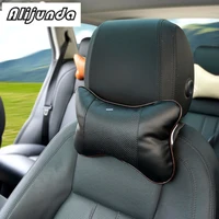 2pcs artificial leather neck headrest breathable car pillow for infiniti fx series q series qx series coupe ex37 ex25 jx35 ex35