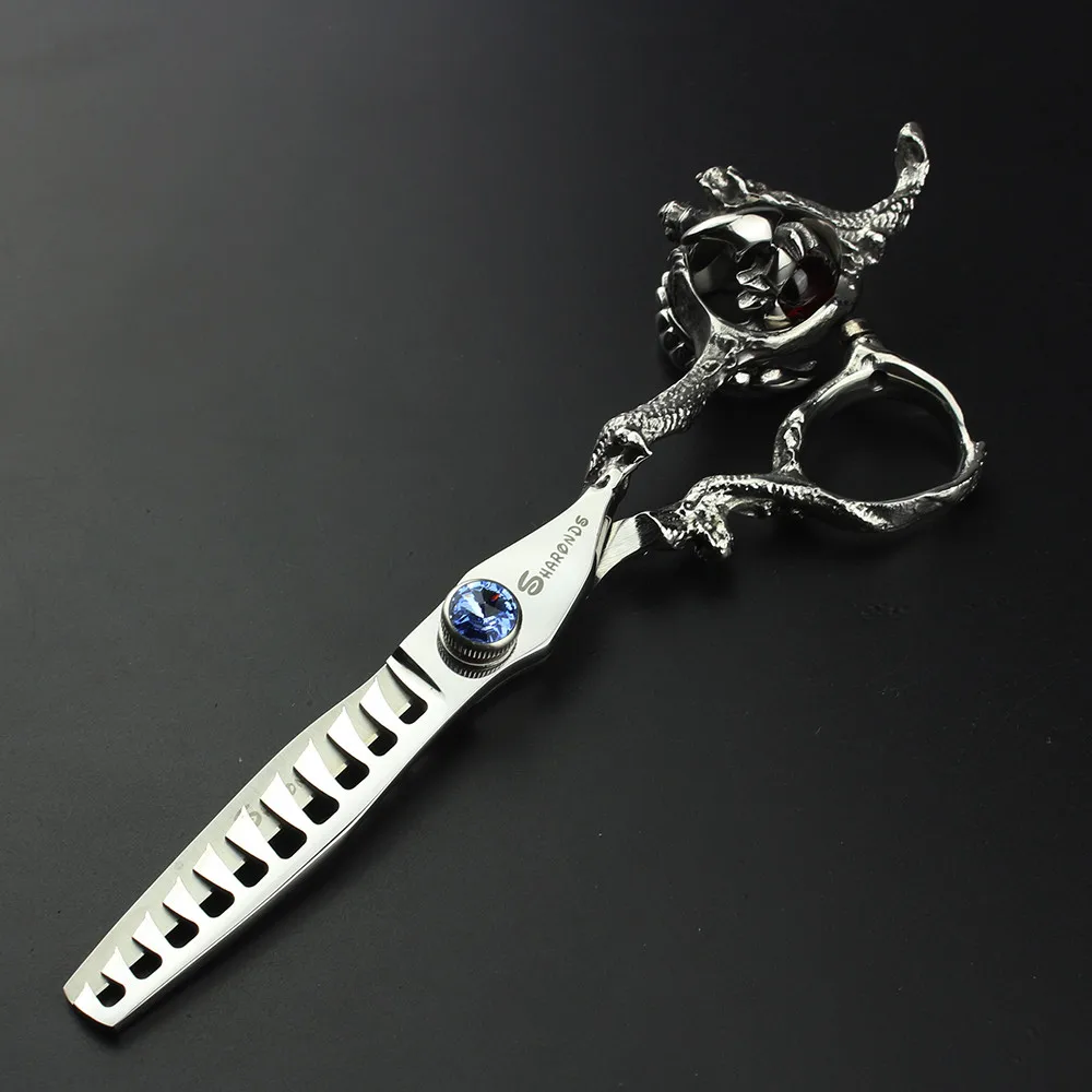 Thinning scissors Профессиональные парикмахерские ножницы, 6 дюймов, высококлассный салон, Япония, 440c, Парикмахерская, стрижка, истончение, ножницы, парикмахерские ножницы - Цвет: Thinning scissors