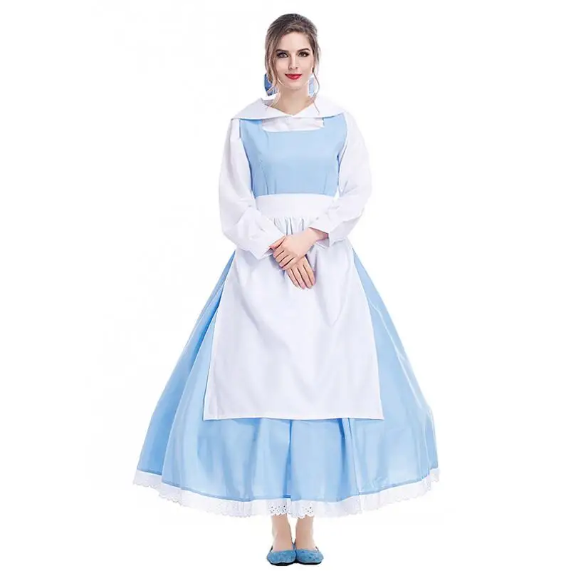 Костюм для косплея на Хэллоуин взрослых женщин Красавица и Чудовище взрослые