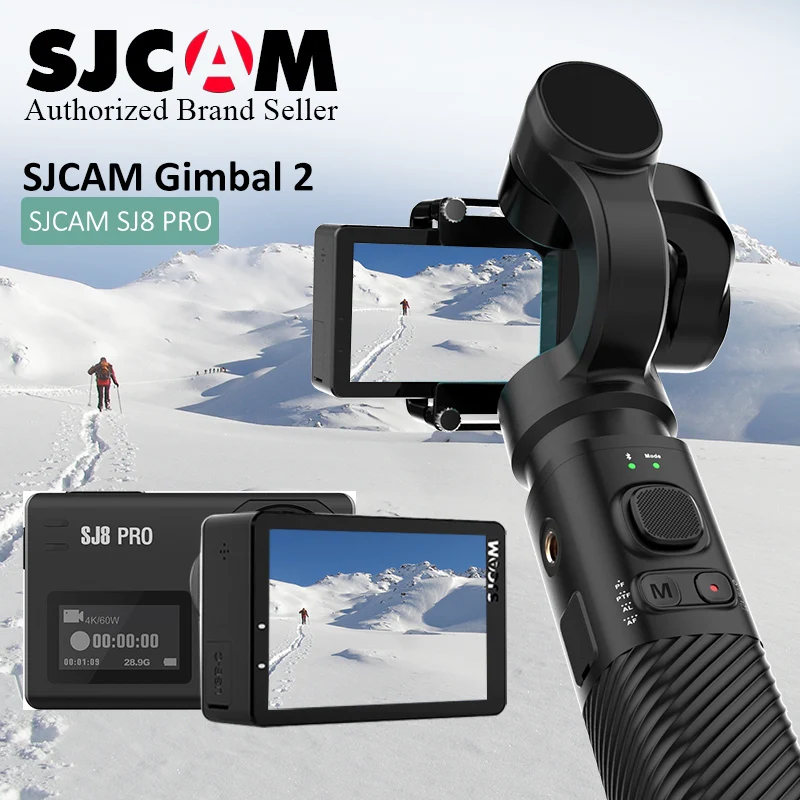 Ручной Стабилизатор SJCAM 2020 3 осевой стабилизатор управление Bluetooth Тип C SJ GIMBAL 2 для