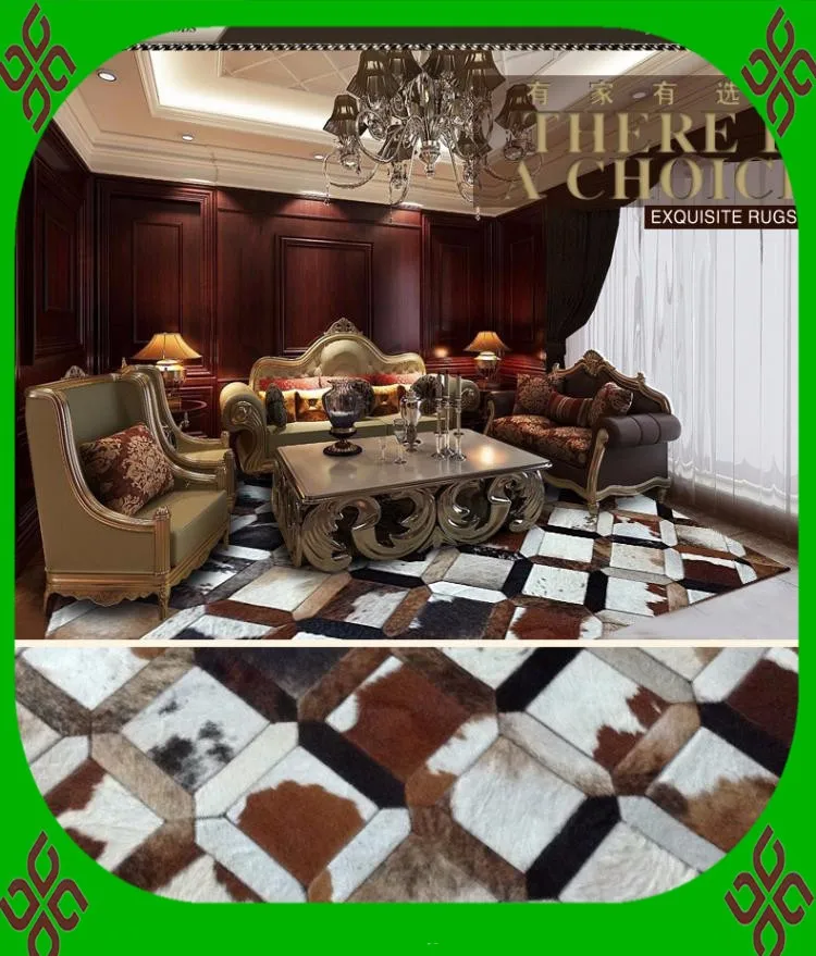 2018 Бесплатная доставка 100% натуральная воловья кожа дешевые коврики оптом -