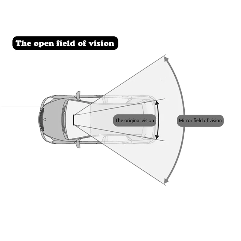 Универсальный автомобильный широкоугольный большой ангел NVIEW 300 мм выпуклый