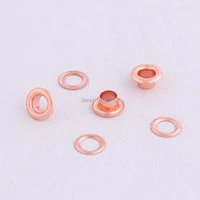 100pcslot 94 54mm rose gold garment eyelets round shape with washer garment accessories