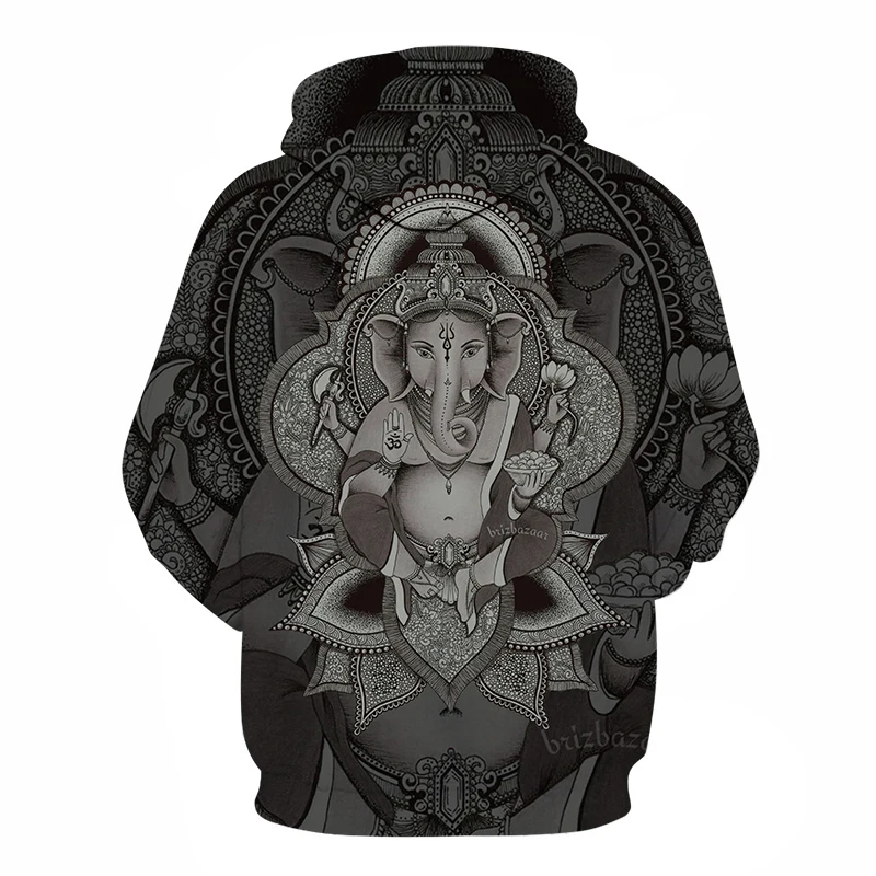 Ganesha от Brizbazaar Art толстовки мужские спортивные костюмы забавная Толстовка уличная