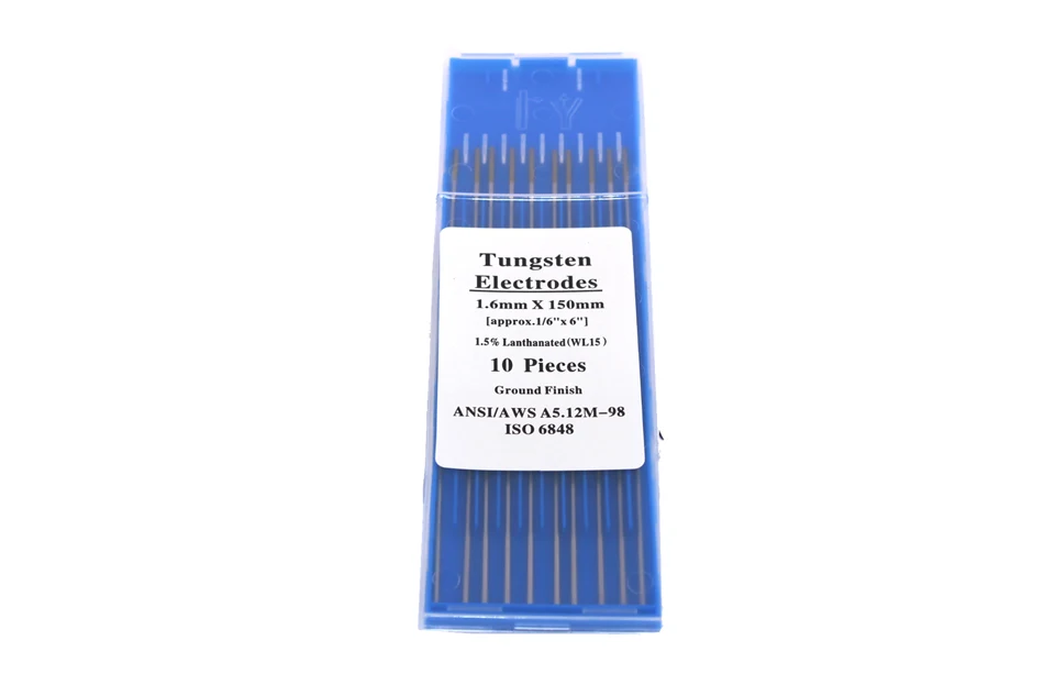 10 штук в партии головы лантан Tungste электрод 1,6/2,0/2,4/3,0/3,2/4,0X150 мм TIG Вольфрам с мультиигловой системой/Вольфрам стержень/vdc