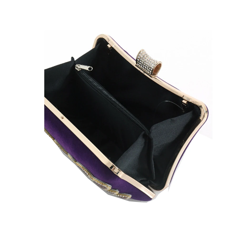 Женская вечерняя сумка клатч вельветовые стикеры стразы сумки с бриллиантами