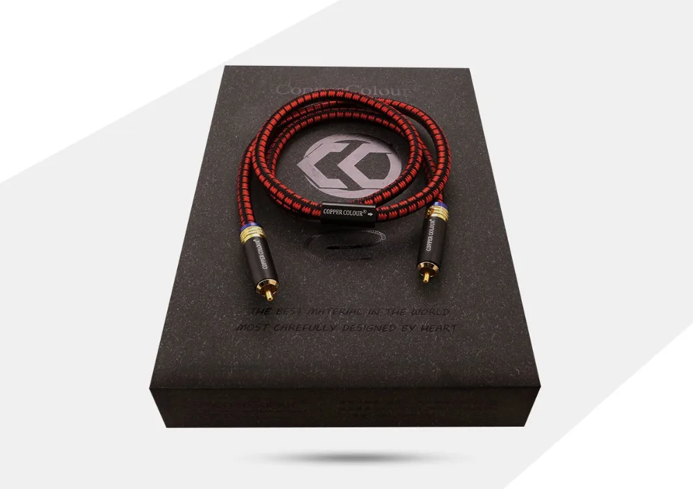 Compercolor CC PENNY V OCC RCA Hi Fi аудио соединительный кабель пара с позолоченным покрытием