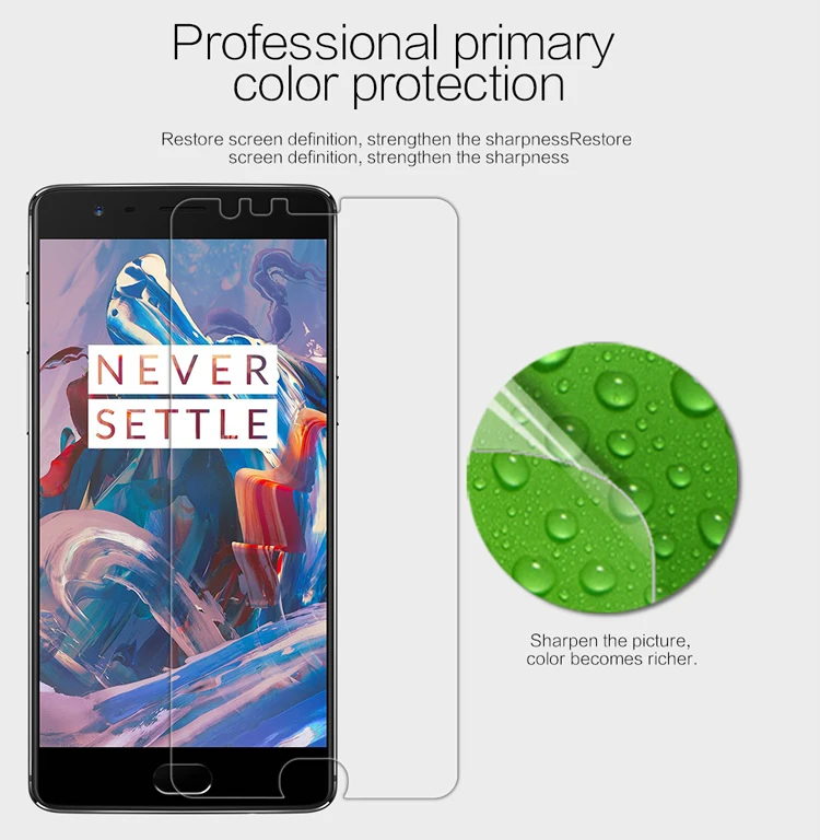 Nillkin OnePlus 3(A3000)/3t Защитная пленка для экрана прозрачная/матовая пластиковая защитная пленка для OnePlus 3/One Plus 3
