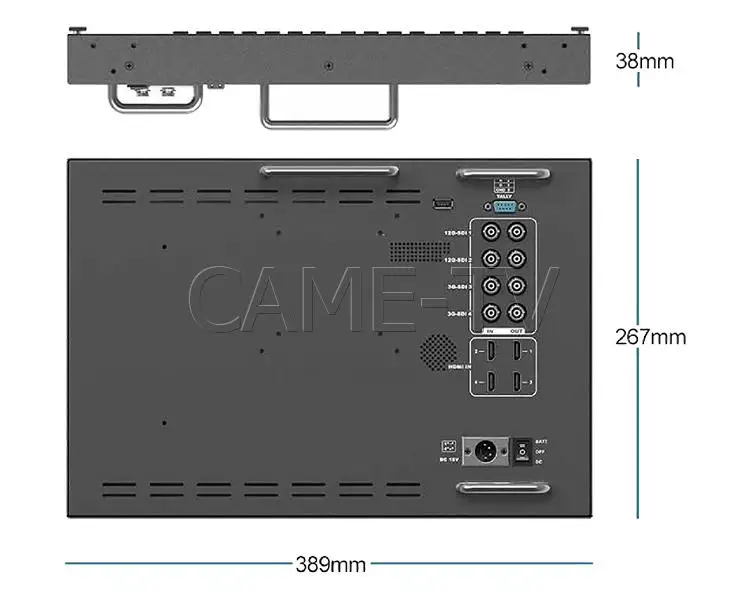 CAME TV 15 6 &quot12G SDI 4K РАДИОВЕЩАТЕЛЬНЫЙ монитор с 12G HDMI Tally входами|Аксессуары для
