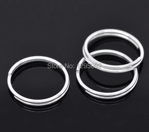 

Free Shipping 500PCs Wholesales DIY Double Loop Split Open Jump Rings Silver Plated Alloy Jewelry Findings Component 16x1mm